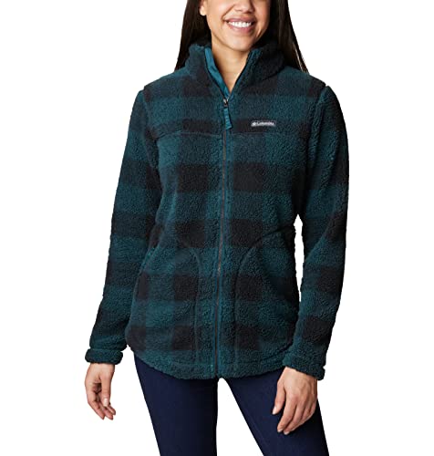 Columbia Damen West Bend Full Zip, Night Wave Check, X-Large von Columbia