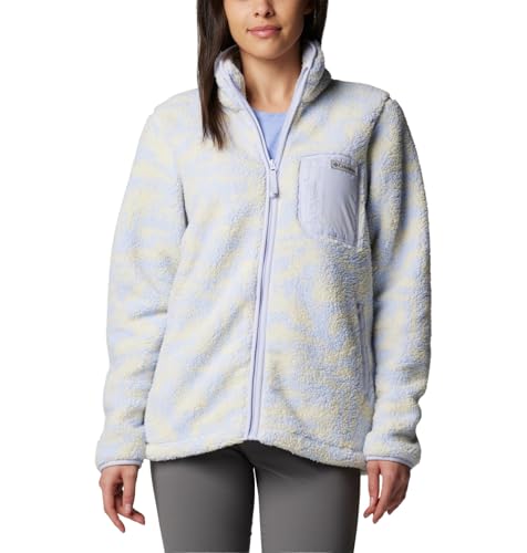 Columbia Damen West Bend Print Full Zip 2 Fleecejacke mit durchgehendem Reißverschluss, Snowdrift Highland Tonal, S von Columbia