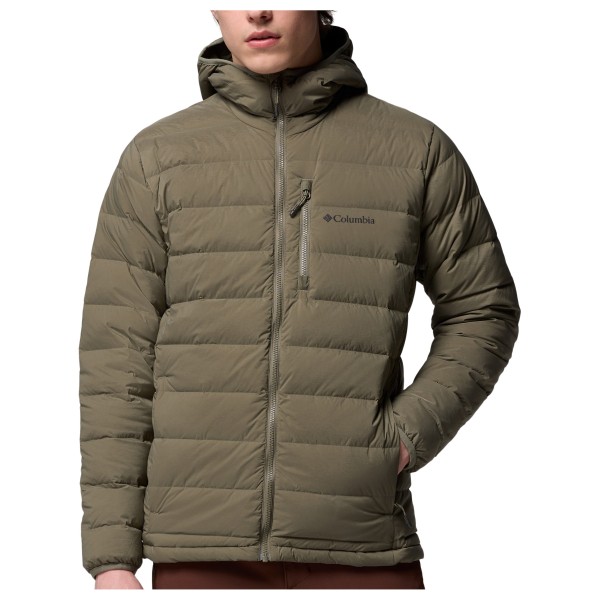 Columbia - Drift Peak Stretch Down Hooded Jacket - Daunenjacke Gr M braun von Columbia