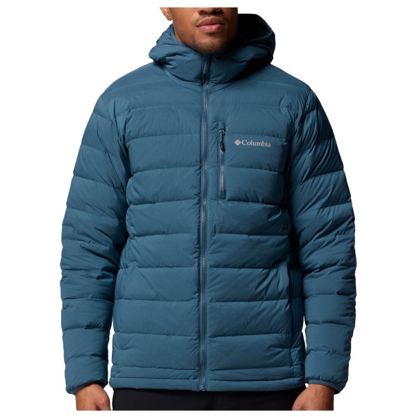 Columbia - Drift Peak Stretch Down Hooded Jacket - Daunenjacke Gr XXL blau von Columbia