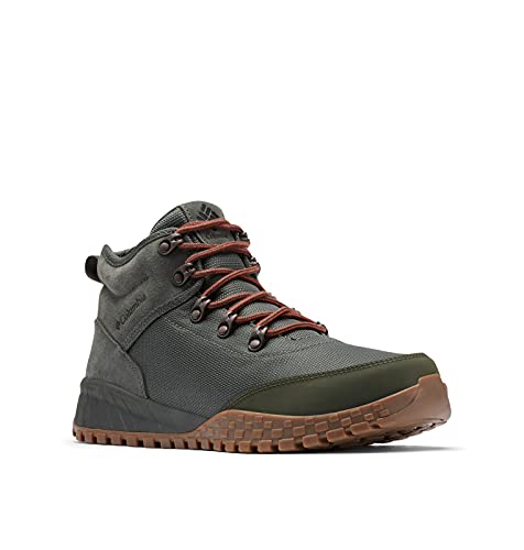 Columbia Fairbanks Mid Wanderstiefel für Herren, Grün (Gravel x Dark Moss), 41.5 EU von Columbia