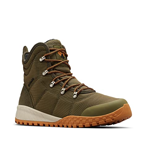 Columbia Fairbanks WP Omni-Heat wasserdichte Schneestiefel für Herren, Grün (Nori x Canyon Gold), 44.5 EU von Columbia