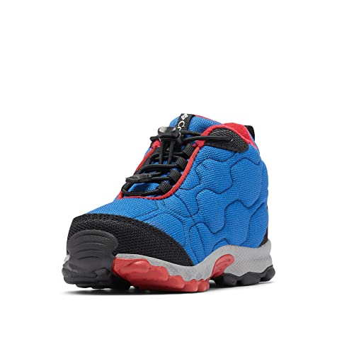 Columbia Firecamp Mid 2 WP wasserdichte Wanderstiefel für Kinder, Blau (Royal x Rocket C), 26 EU von Columbia