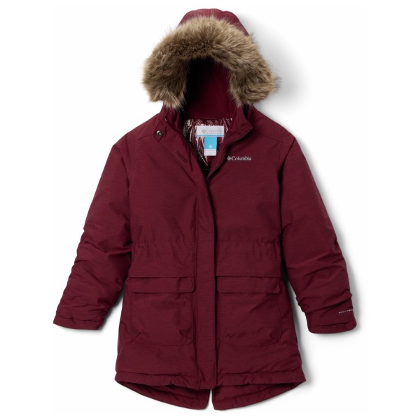 Columbia - Girl's Nordic Strider II Jacket - Parka Gr M rot von Columbia