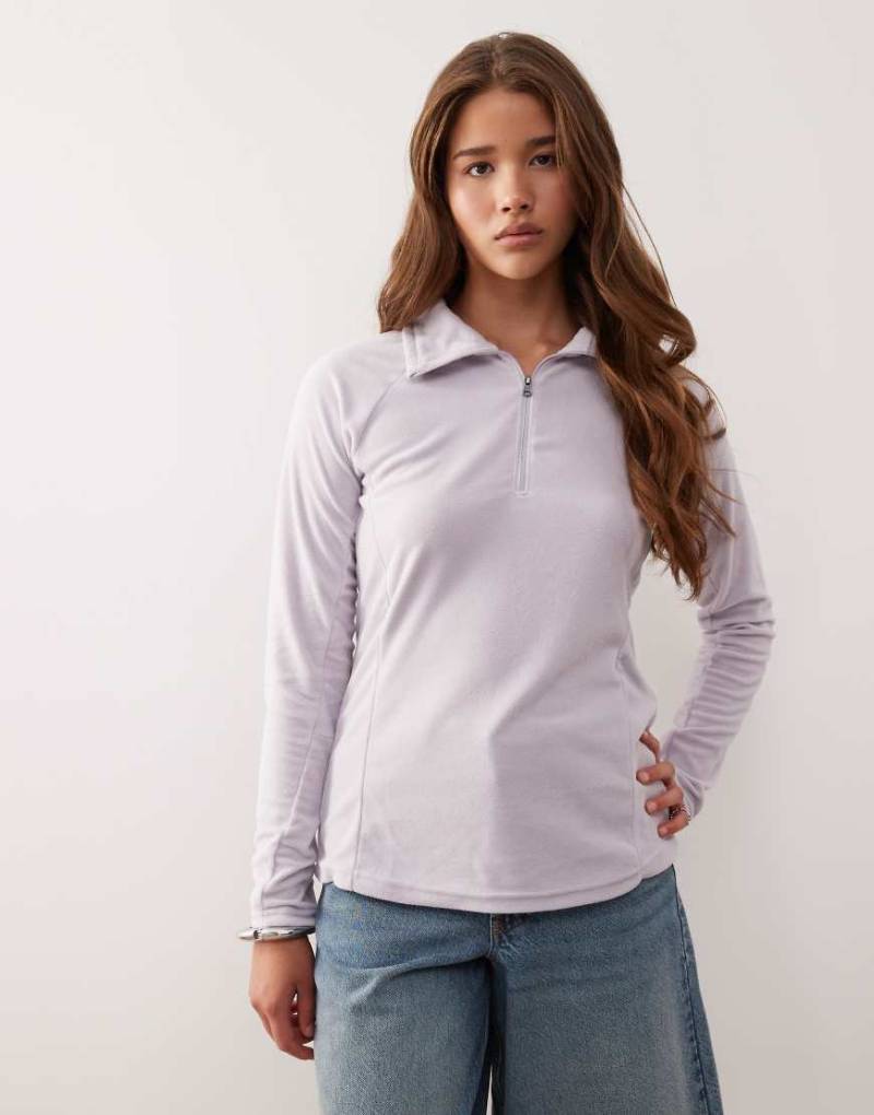 Columbia - Glacial IV - Sweatshirt aus Fleece in Flieder mit kurzem 1/2-Reißverschluss-Lila von Columbia