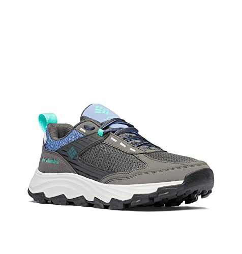Columbia Hatana Max Outdry WP wasserdichte Wanderschuhe für Damen, Grau (Dark Grey x Electric Turquoise), 42 EU von Columbia