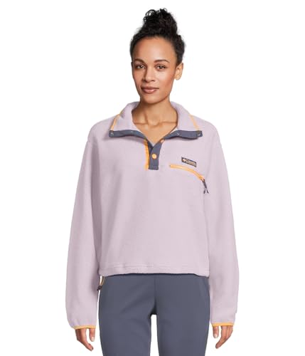 Columbia Helvetia II Cropped Half Snap Fleec Lavender Pearl - M von Columbia
