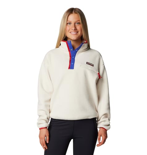 Columbia Helvetia? II Cropped Half Snap Fleece Chalk - S von Columbia