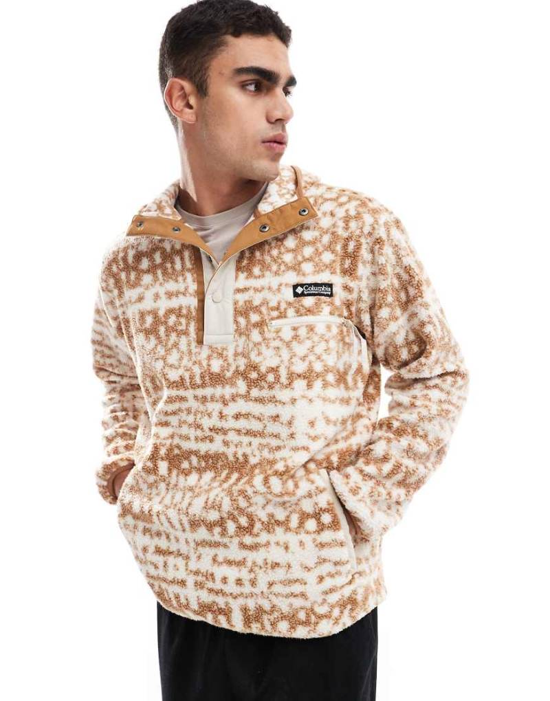 Columbia - Helvetia II - Gemusterter Kapuzenpullover in Braun von Columbia
