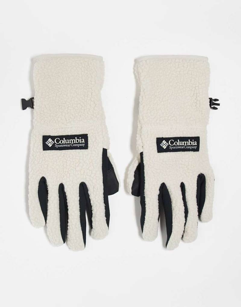 Columbia - Helvetia II - Handschuhe in dunklem Steinbeige aus Lammfellimitat-Neutral von Columbia