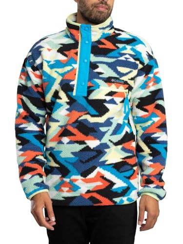 Columbia Helvetia? II Printed Half Snap Fleece 491-COMPASS Blue Reflections - XL von Columbia