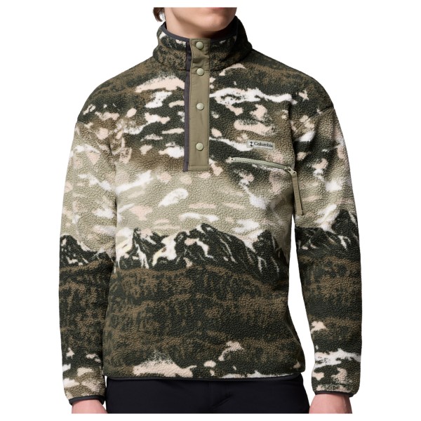 Columbia - Helvetia II Printed Half Snap Fleece - Fleecepullover Gr L oliv von Columbia