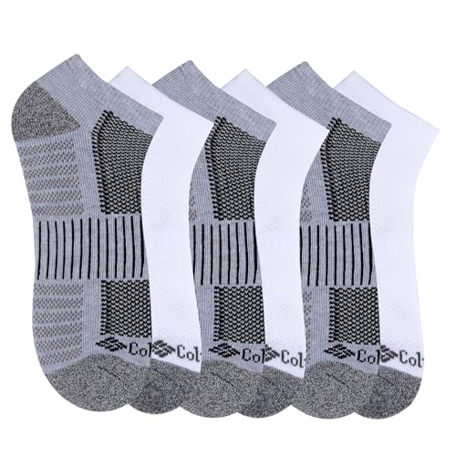 Columbia Herren, 1/2 Kissen, Viertelfußgewölbe, Poly-Mischgewebe, 6 Stück Socken, 3grau/3weiß-grau, 37.5-46 EU von Columbia