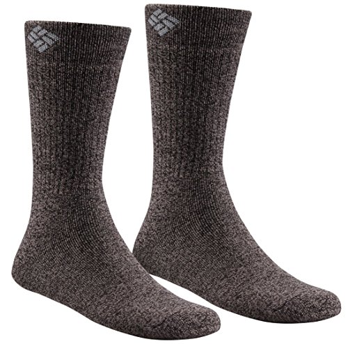 Columbia Herren 2er-Pack Wollsocken Lässige Socken, anthrazit, 4.5-12 UK von Columbia