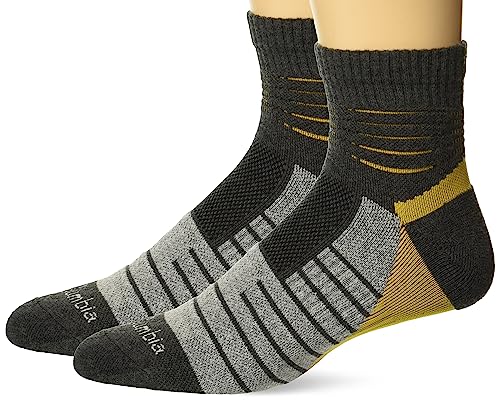 Columbia Herren 2er-Pack leichte Active Quarter Socken, GRAU, 37.5-46 EU von Columbia