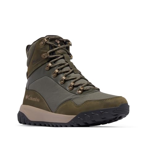 Columbia Herren BURNSIDER Omni-Heat Infinity Schneestiefel, Deep Olive, Tangy Orange, 40.5 EU von Columbia