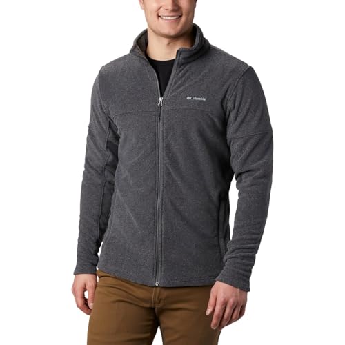 Columbia Herren Basin Trail III Full Zip Fleece-Jacke, Charcoal Heather, XXL von Columbia