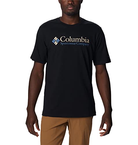Columbia Herren Big & Tall Basic Kurzarm Schwarz CSC Retro Logo 3X B&T von Columbia