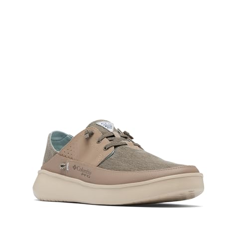 Columbia Herren Boatside Relaxed PFG Bootsschuh, Wet Sand/Crushed Blue, 42 EU Weit von Columbia