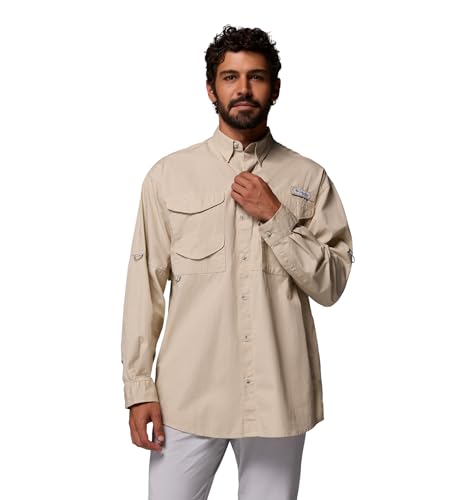 Columbia Herren Ls Shirt Bonehead Langarmshirt, Fossil, XL von Columbia