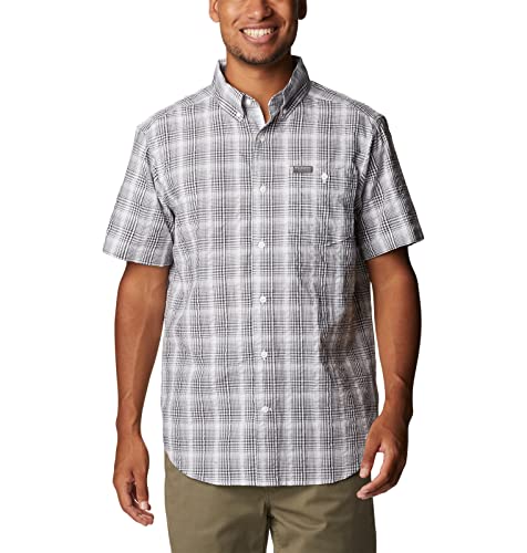 Columbia Herren Brentyn Trail II Short Sleeve Wanderhemd, City Grey Ombre Gingham, X-Large von Columbia