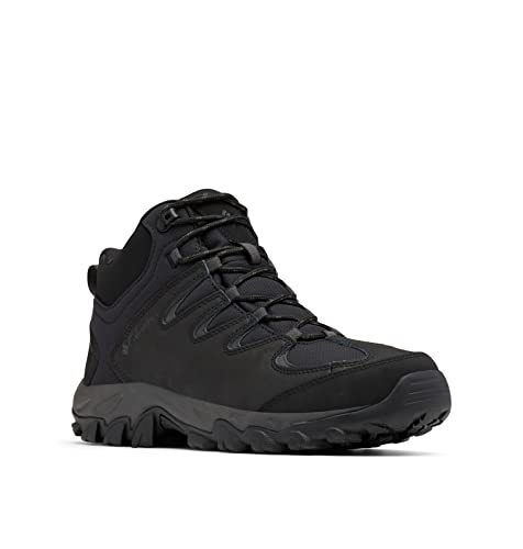 Columbia Herren Buxton Peak Mid II Wanderschuh, Schwarz/Hai, 40 EU Weit von Columbia