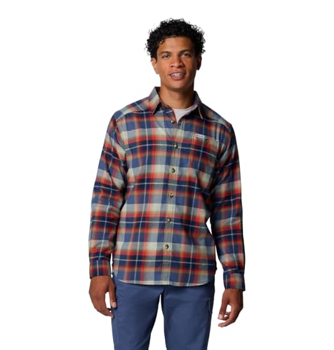Columbia Herren Cornell Woods Flanellhemd mit Langen Ärmeln Langarmshirt, Collegiate Navy Classic Multi Tartan, Mittel von Columbia