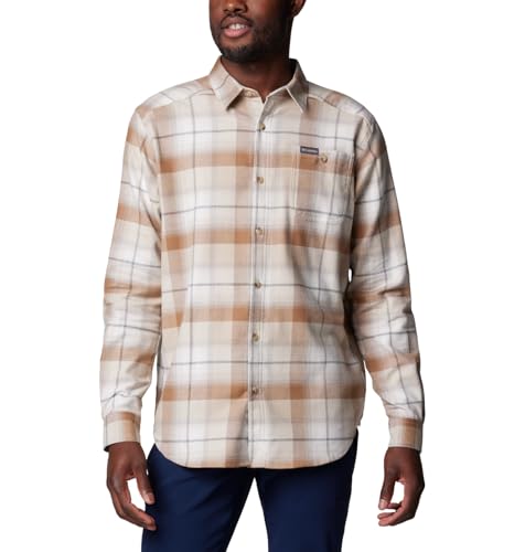 Columbia Herren Cornell Woods Flanellhemd mit Langen Ärmeln Langarmshirt, Dark Stone Classic Multi Tartan, XL von Columbia