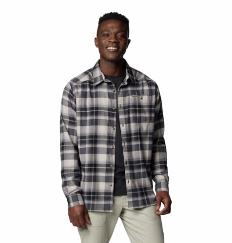 Columbia Herren Cornell Woods Flanellhemd mit Langen Ärmeln Langarmshirt, Schwarz/Grau Classic Multi Tartan, M von Columbia