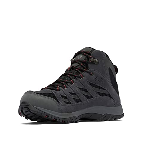 Columbia Herren Crestwood Mid Waterproof Wanderschuh, Schwarz, Anthrazit, 43 EU von Columbia