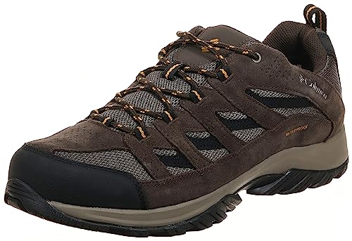 Columbia Crestwood WP wasserdichte Wanderschuhe für Herren, Braun (Mud x Squash), 46 EU von Columbia