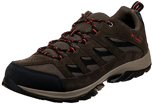 Columbia Herren Crestwood Wanderschuh, Camo Brown, Heatwave, 42.5 EU Weit von Columbia