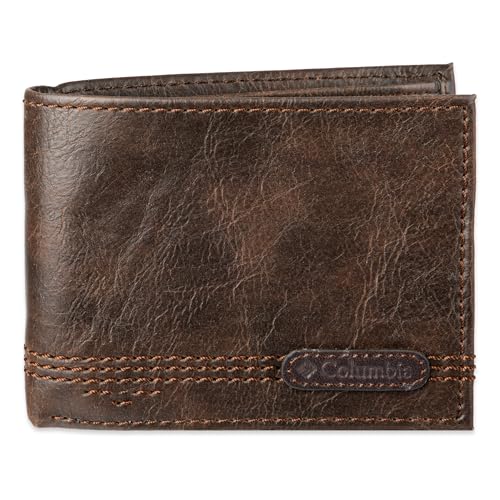 Columbia Herren Everyday Bifold Wallet-Multiple Card Slots, Id Window Reisezubehör-Bi-Fold-Brieftasche, Braunes Logo, Einheitsgröße Columbia Herren Everyday Bifold Wallet-Multiple Card Slots, Id Window Reisezubehör-Bi-Fold-Brieftasche, Braunes Logo, Einheitsgröße von Columbia