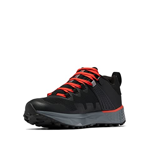 Columbia Herren Facet 75 Outdry wasserdichte Wanderschuhe, Schwarz (Black x Fiery Red), 40.5 EU von Columbia