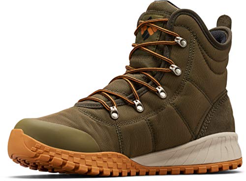 Columbia Fairbanks WP Omni-Heat wasserdichte Schneestiefel für Herren, Grün (Nori x Canyon Gold), 40.5 EU von Columbia