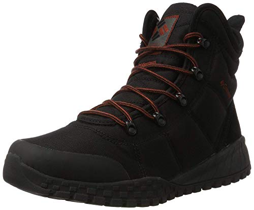 Columbia Fairbanks WP Omni-Heat wasserdichte Schneestiefel für Herren, Schwarz (Black x Rusty), 41 EU von Columbia