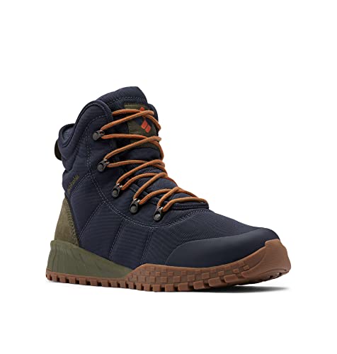 Columbia Fairbanks WP Omni-Heat wasserdichte Schneestiefel für Herren, Blau (Abyss x Dark Adobe), 40 EU von Columbia