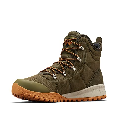 Columbia Fairbanks WP Omni-Heat wasserdichte Schneestiefel für Herren, Grün (Nori x Canyon Gold), 43.5 EU von Columbia