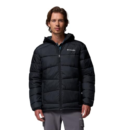 Columbia Men's Fivemile Butte II Hooded Jacket Pufferjacke mit Kapuze, Black, S Columbia Men's Fivemile Butte II Hooded Jacket Pufferjacke mit Kapuze, Black, S von Columbia