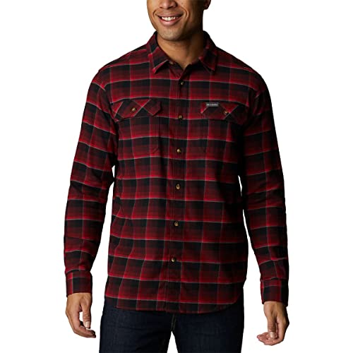 Columbia Herren Flare Gun Stretch Flanell Wanderhemd, Red Jasper Shadow Plaid, X-Large von Columbia