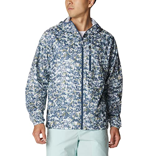 Columbia Herren Flash Forward Windbreaker Shell-Jacke, Dark Mountain Dotty Disguise Print, Large von Columbia