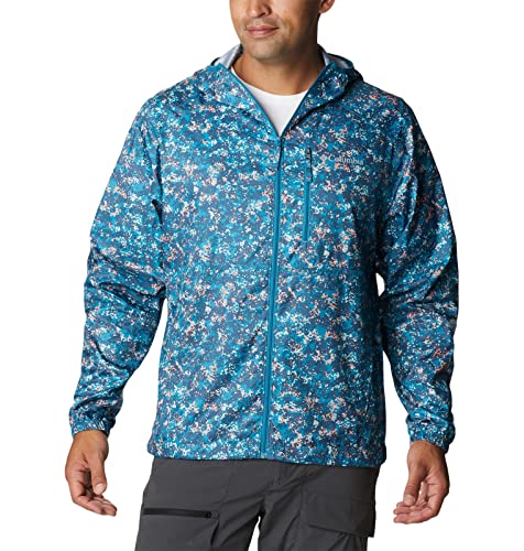 Columbia Herren Flash Forward Windbreaker Shell-Jacke, Deep Marine Dotty Disguise Print, Large von Columbia