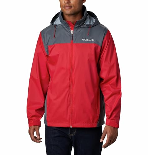 Columbia Herren Glennaker Lake Regenjacke Shell-Jacke, Mountain Red, Graphit, Medium von Columbia