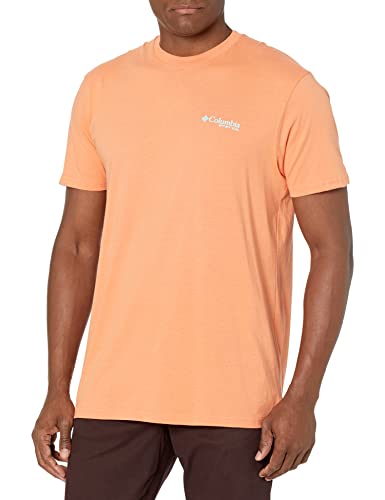 Columbia Herren Graphic T-Shirt, Bright Peach/Biber, XL von Columbia
