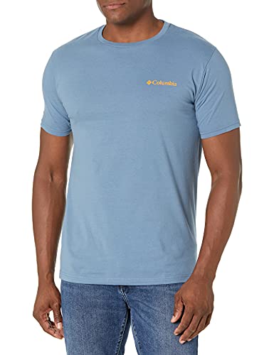 Columbia Herren Graphic T-Shirt, Stahl/Benic, Klein von Columbia