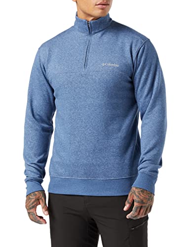 Columbia Herren Hart Mountain II Half Zip Wanderhemd, Carbon/Heather, Medium von Columbia