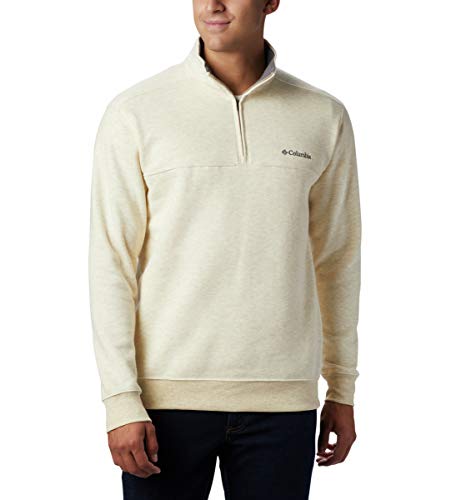 Columbia Herren Hart Mountain II Half Zip Wanderhemd, Haferflocken Meliert, Small von Columbia