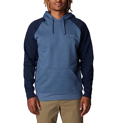 Columbia Herren Hart Mountain II Hoodie, Dark Mountain Heather/Collegiate Navy, XX-Large von Columbia