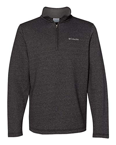 Columbia Herren Hart Mountain III Half Zip Wander-Shirt, Schwarz/Erika, XX-Large von Columbia