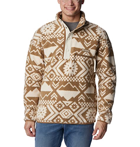 Columbia Herren Helvetia Half Snap Fleece, Delta Checkered Peaks Tonal, Small von Columbia